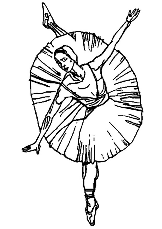 Malvorlage  Ballerina