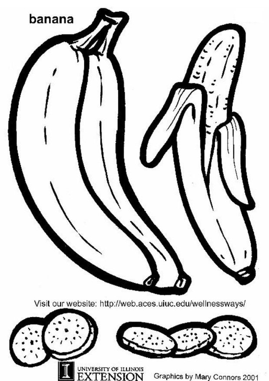 Malvorlage  Banane
