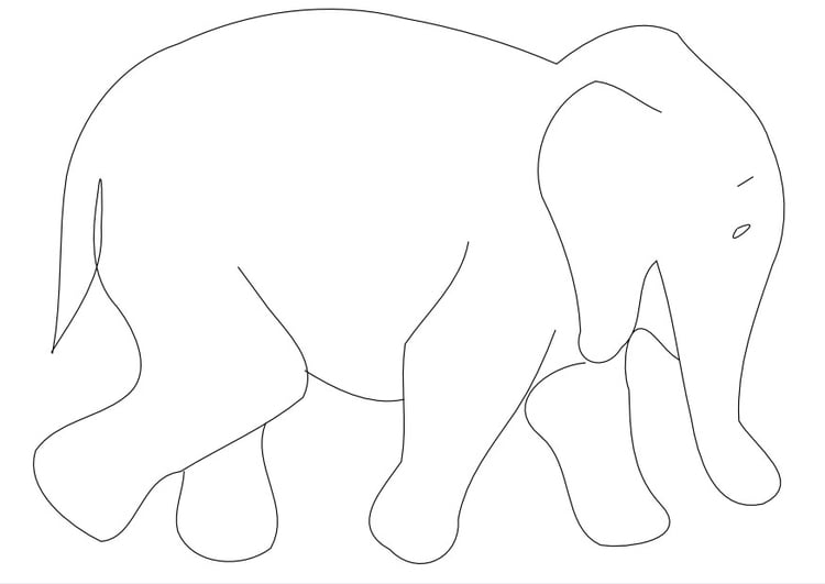 malvorlage elefant  ausmalbild 9962
