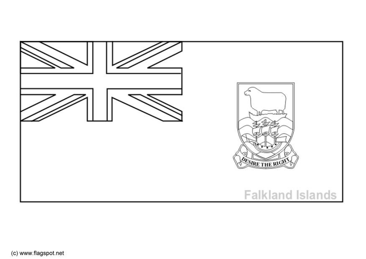 Malvorlage  Falkland Inseln