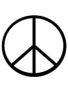Malvorlagen Friedenszeichen