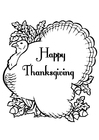 Malvorlagen fröhliches Thanksgiving