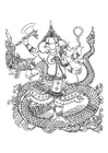 Malvorlagen Hindugott Ganesh