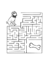 Malvorlagen Labyrinth Hund