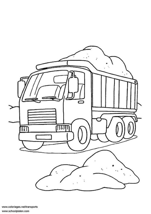 Malvorlage  Lastwagen