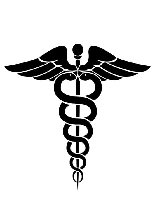 Malvorlage  Medizinsymbol