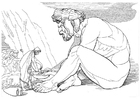 Malvorlagen Odysseus und der Zyklop Polyfemus