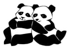 Malvorlagen Pandabären
