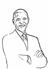 Malvorlagen Präsident Barack Obama