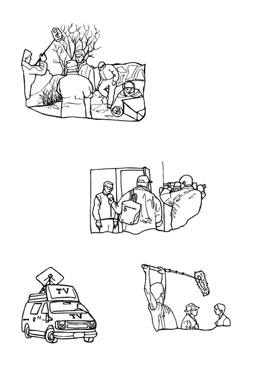 Malvorlage Reportage Ausmalbild 9620.