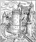 Malvorlagen Schloss in Coucy