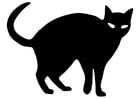 Malvorlagen schwarze Katze