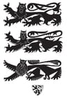 Malvorlagen Wappen mit Löwen