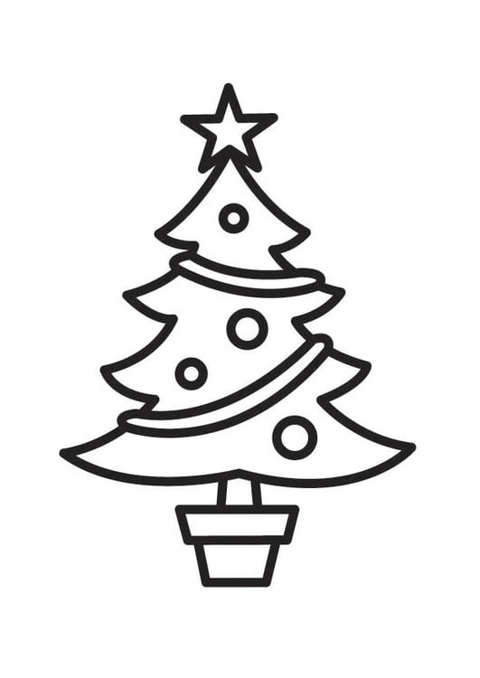 malvorlage weihnachtsbaum  ausmalbild 18524