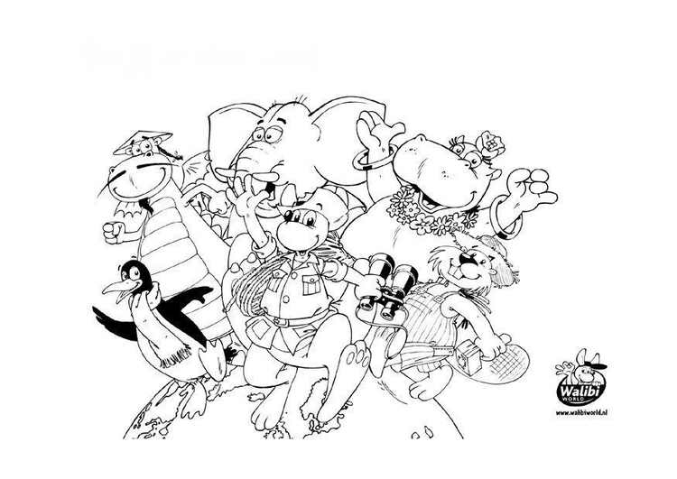 Malvorlage Weltreise Ausmalbild 7479.