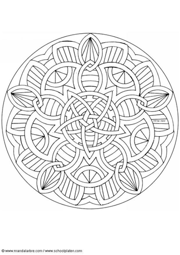 Malvorlage  mandala 1602j