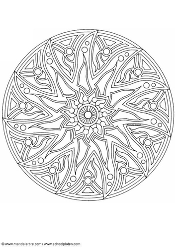 Malvorlage  mandala 1702p
