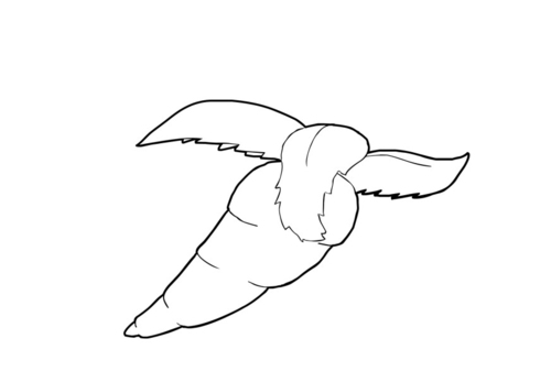 Malvorlage  Mohrrübe