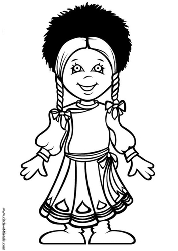 Malvorlage  Natascha Russland
