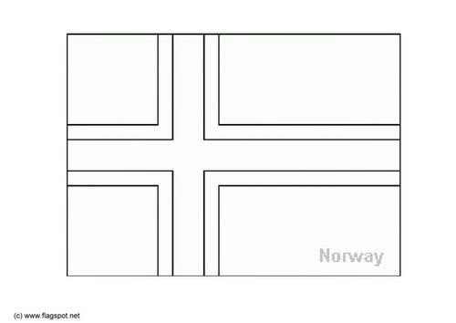 Malvorlage  Norwegen