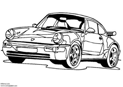Malvorlage  Porsche 911 Turbo