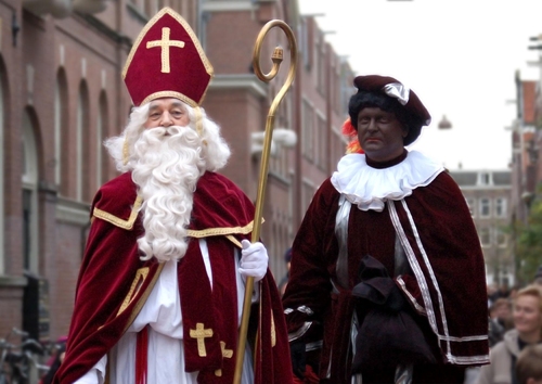 Sankt Nikolaus und Knecht Ruprecht Foto