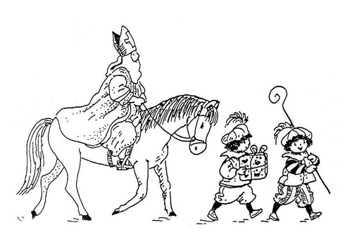 Sankt Nikolaus und Knechte
