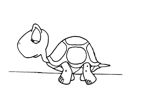 Malvorlage  Schildkröte