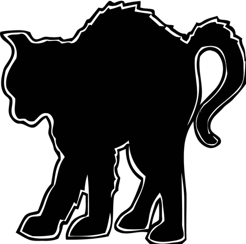 Malvorlage  schwarze Katze