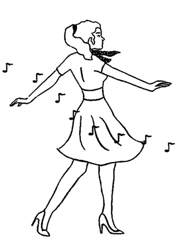 tanzendes Mädchen