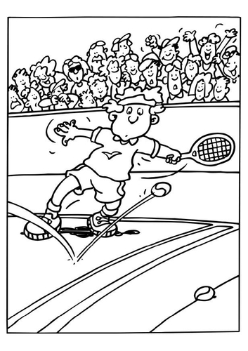 Malvorlage  Tennis