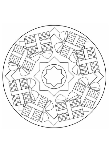 Weihnachten Mandala