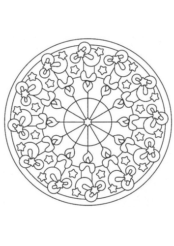 Weihnachten Mandala