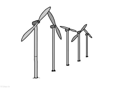 Windenergie - Windmühle
