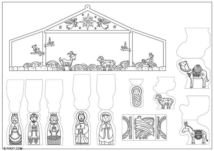 Basteln Krippenspiel 2019 28192 x Basteln für Kinder.