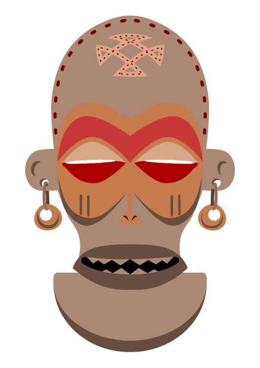 afrikanische Maske - Zaire - Angola
