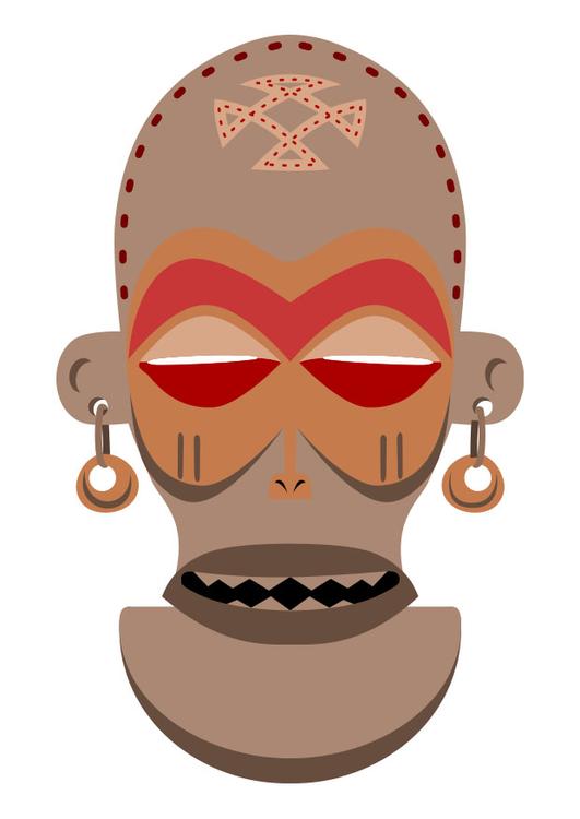 afrikanische Maske - Zaire - Angola