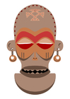 afrikanische Maske - Zaire - Angola