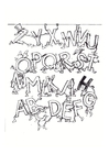 Malvorlage alphabet