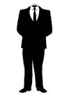 Malvorlage anonym