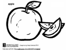 Malvorlage apfel