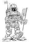 Malvorlage astronaut