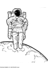 Malvorlage astronaut