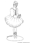 Malvorlage ballerina