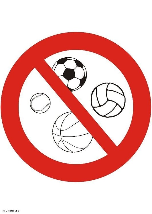 Bild Ballspiel verboten