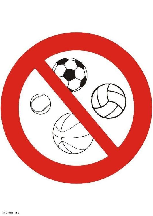 Ballspiel verboten