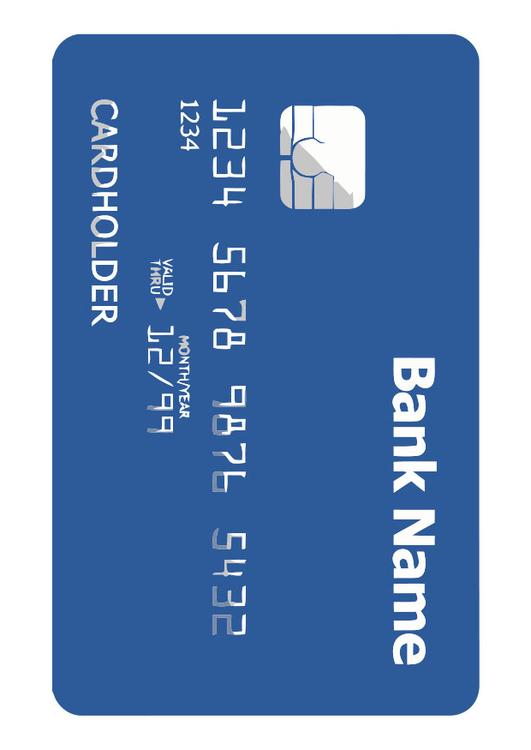 Bankkarte - Vorderseite