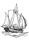 Malvorlage boot - logger