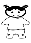 Malvorlage chinesisches mÃ¤dchen