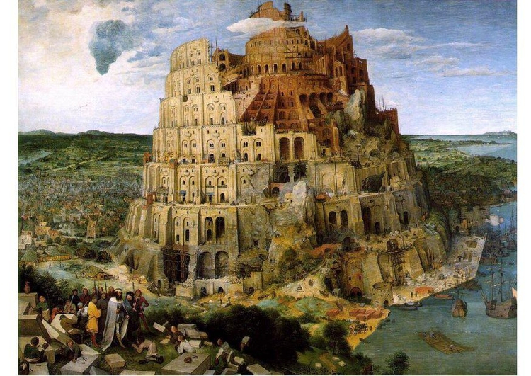 Bild der Turm von Babel von Pieter Brueghel dem Ãlteren